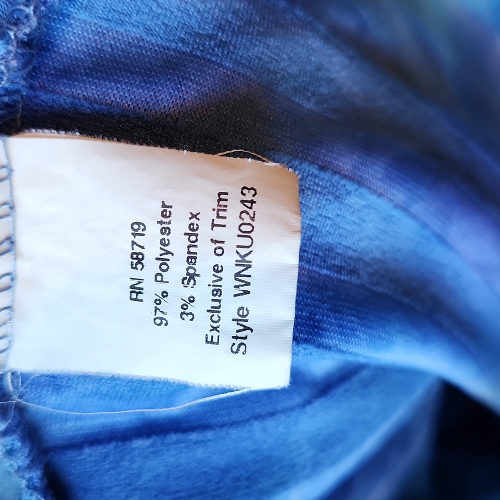 Notations Blue Ruffled Top Size 3X - Picture 4 of 7